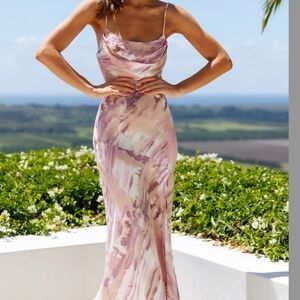 HELLO MOLLY FULL TIME GLAM GIRL MIDI DRESS PURPLE